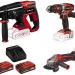 Kit TE-TK 18/3 LI +2 Aparafusadora + rebarbadora + Martelo ligeiro ref� 4257242 EINHELL