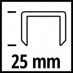 Agrafes 25x5.7mm DTA 25/1 ref 4137860 Einhell