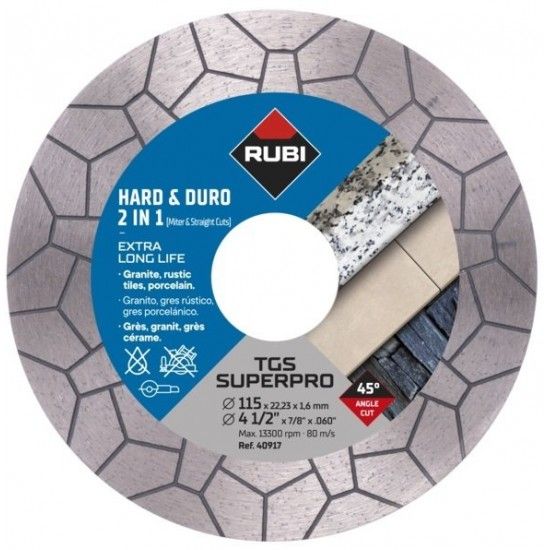 Disco diamantado TGS 115 Super Pro Ref 40917 RUBI