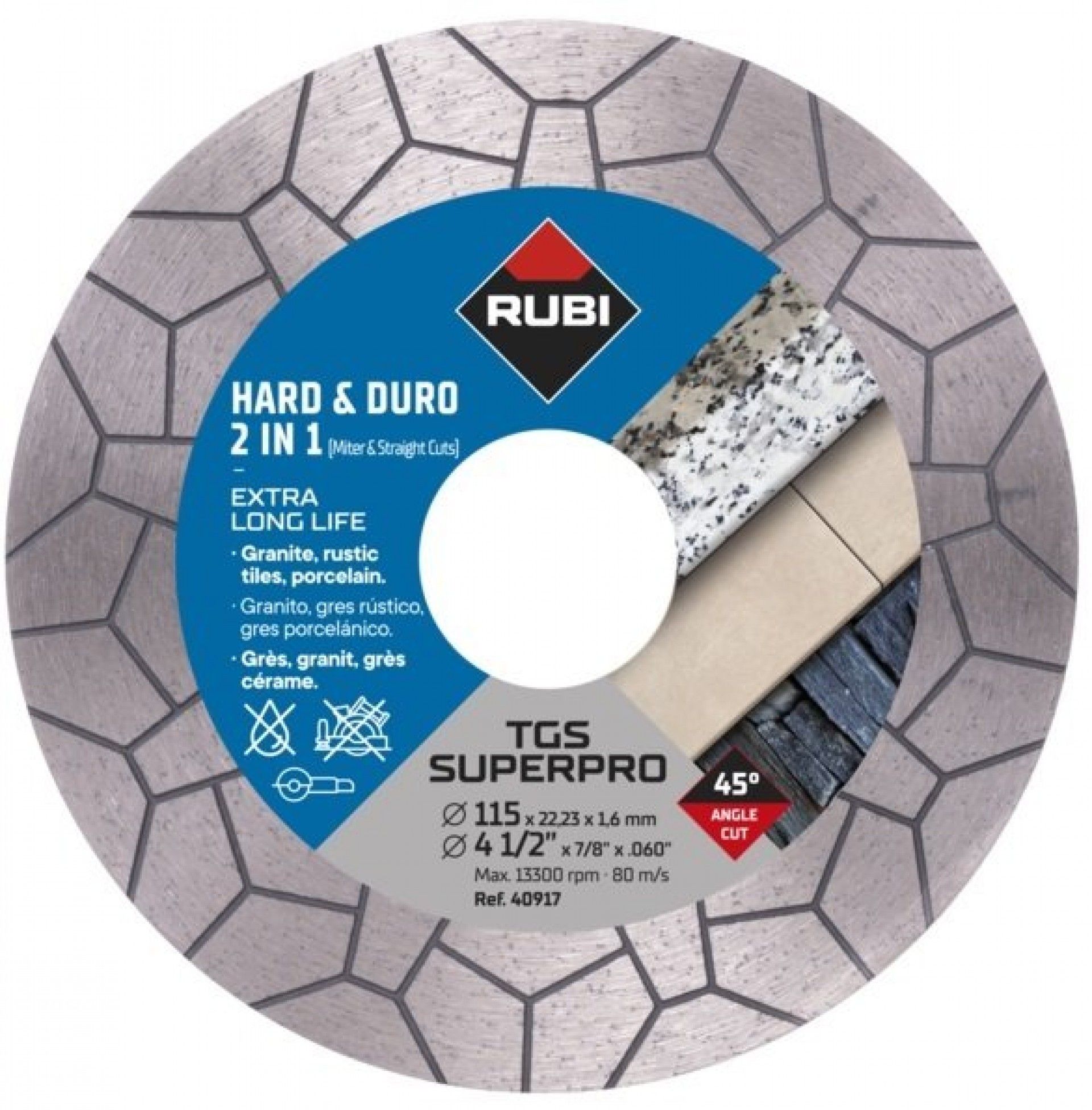 Disco diamantado TGS 115 Super Pro Refª 40917 RUBI