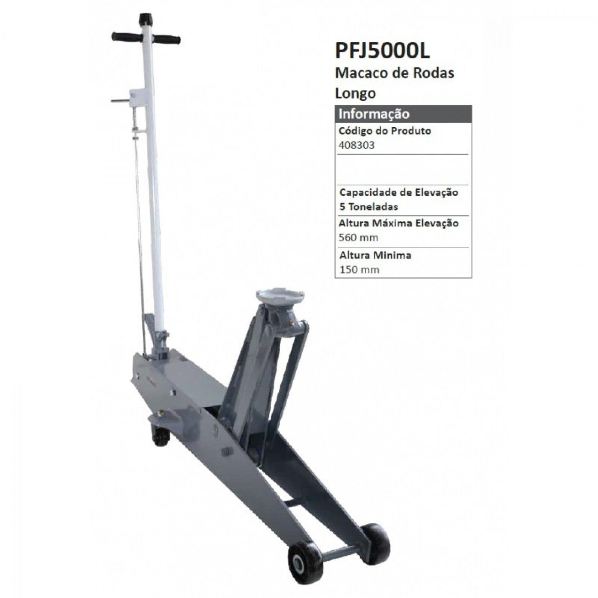 MACACO DE RODAS 5 TON LONGO COD.408303