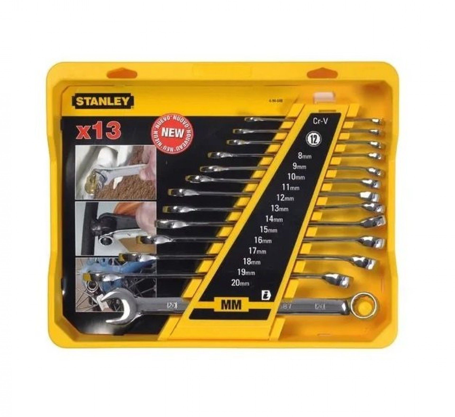 JOGO 13 CHAVES COMBINADAS 4-94-648 STANLEY