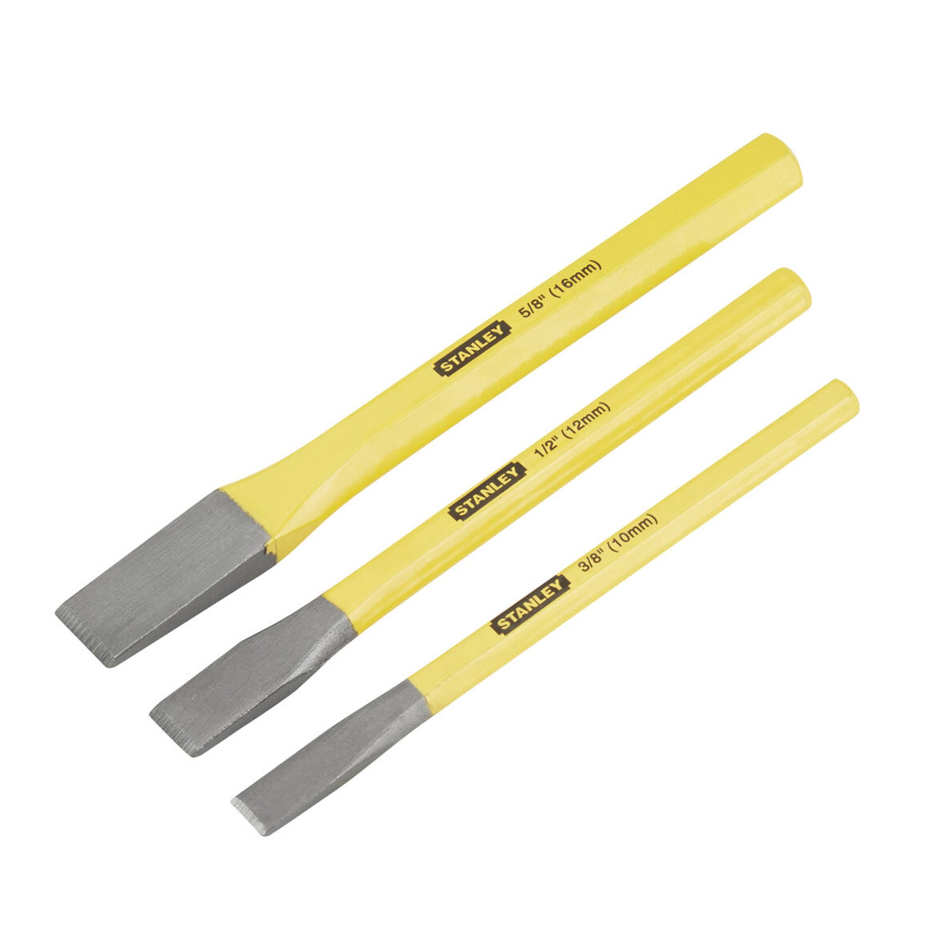 Jogo de 3 cinzéis de pedreiro refª 4-18-298 STANLEY