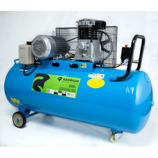 Compressor de Ar Eltrico, 200L, 4HP Trifsico  ref 37178 SAURIUM
