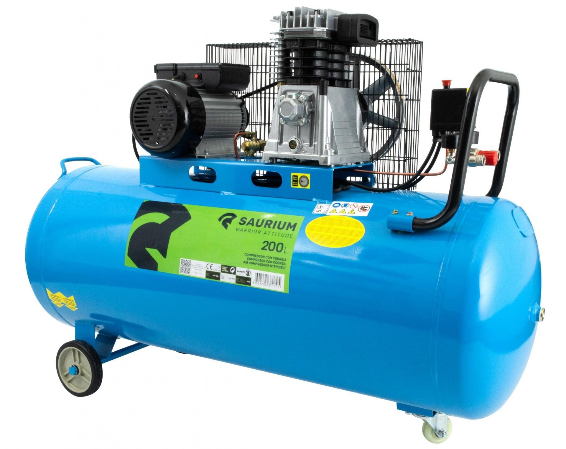 Compressor de Ar Elétrico, 200L, 3HP refª 37177 SAURIUM