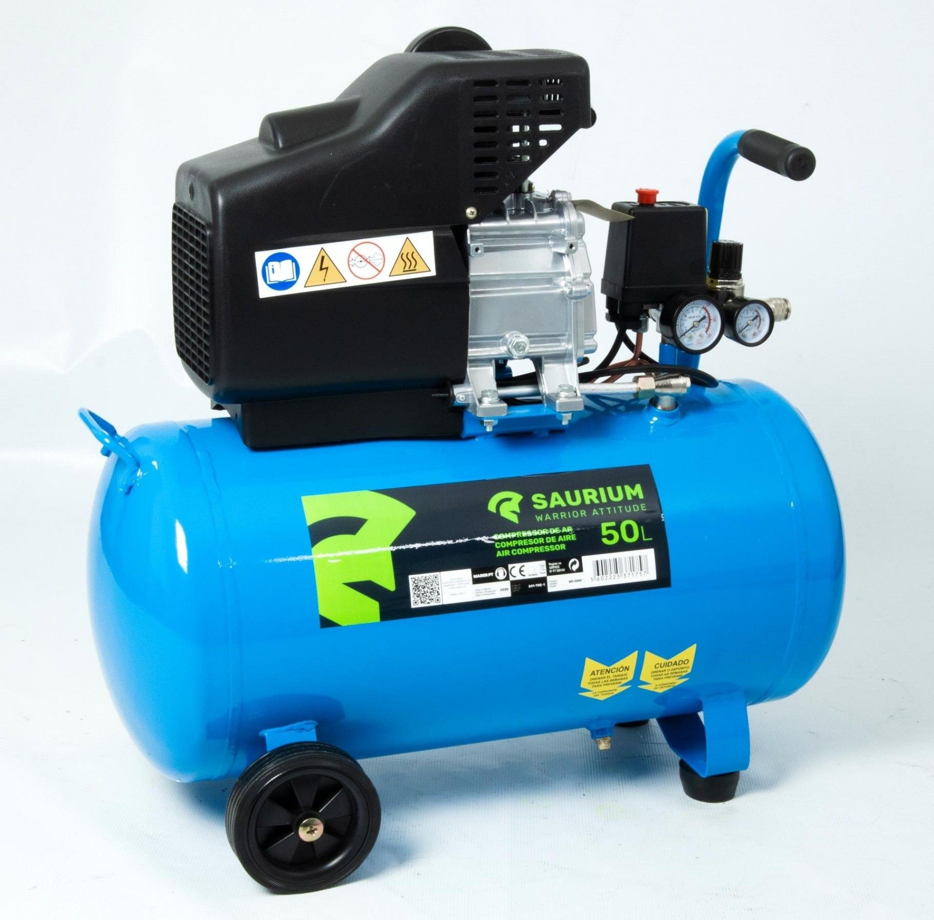 Compressor de Ar Elétrico, 50L, 2HP refª 37175 SAURIUM