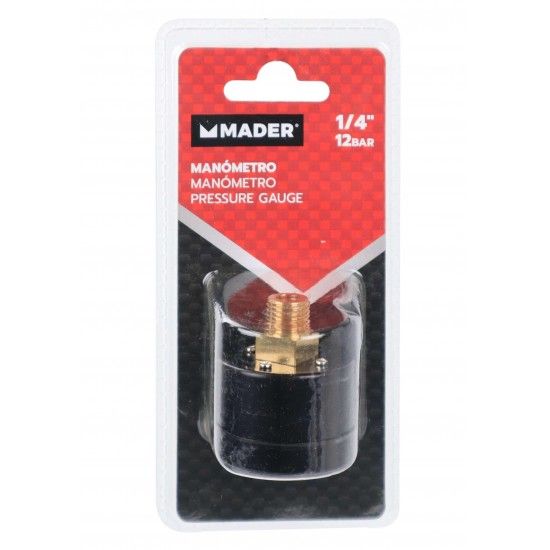 MANOMETRO 1/4 MADER 180PSI