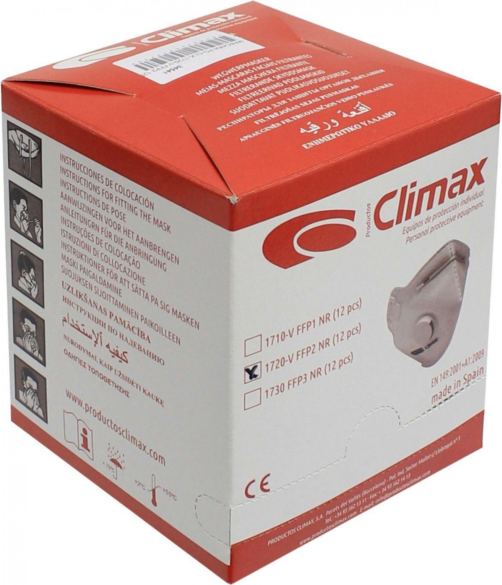 Máscara de Protecção FFP2 (12Uni) refª F1193 Climax