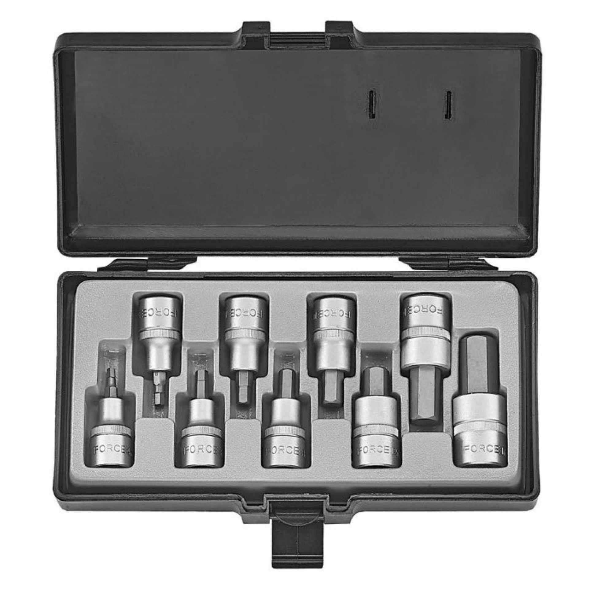 Jogo chaves caixa ½ sextavadas interiores 4-17mm 9pç 344590 refª 4101 Force