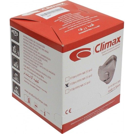 Máscara de Protecção FFP2 (12Uni) Climax Máscara de Protecção FFP2 (12Uni) Climax