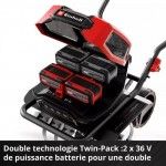Enxada a Bateria Einhell GP-CR 36/45 Li E BL - Solo [3431220] + 2 baterias 4.0Ah [4511489] + Carrega