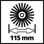 Surface Brush Accessory B�rste SOFT (Holz, Kunstrasen) ref� 3424121 EINHELL