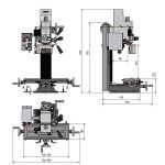 Furadora-Fresadora BF 20L Vario ref 3338122 OPTIMUM