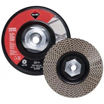 Disco diamantado lamelado 115mm Gr100/120 ref 32927 RUBI