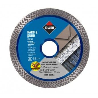 Disco diamantado 85mm TVA Super Pro ref 32951 RUBI