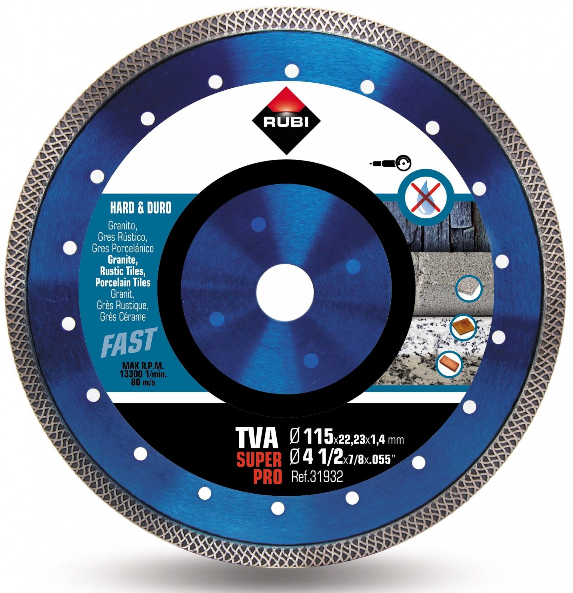 Disco Diamante TVA-115 SuperPro refª 31932 RUBI