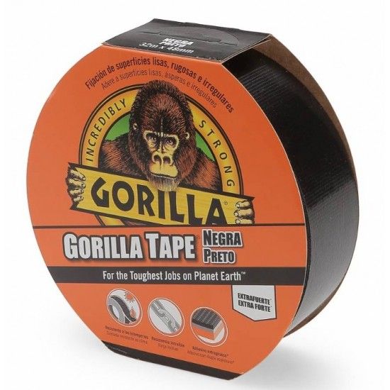 Fita americana preta 32m x 48mm ref 3034025 Gorilla