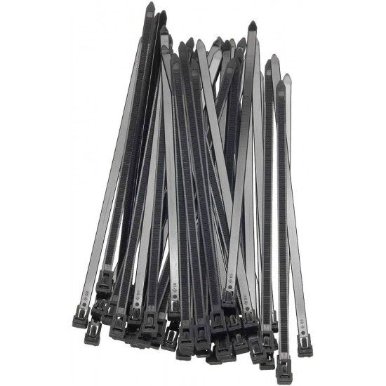 Abra. serr. nylon 7.5x540mm preta  Elematic