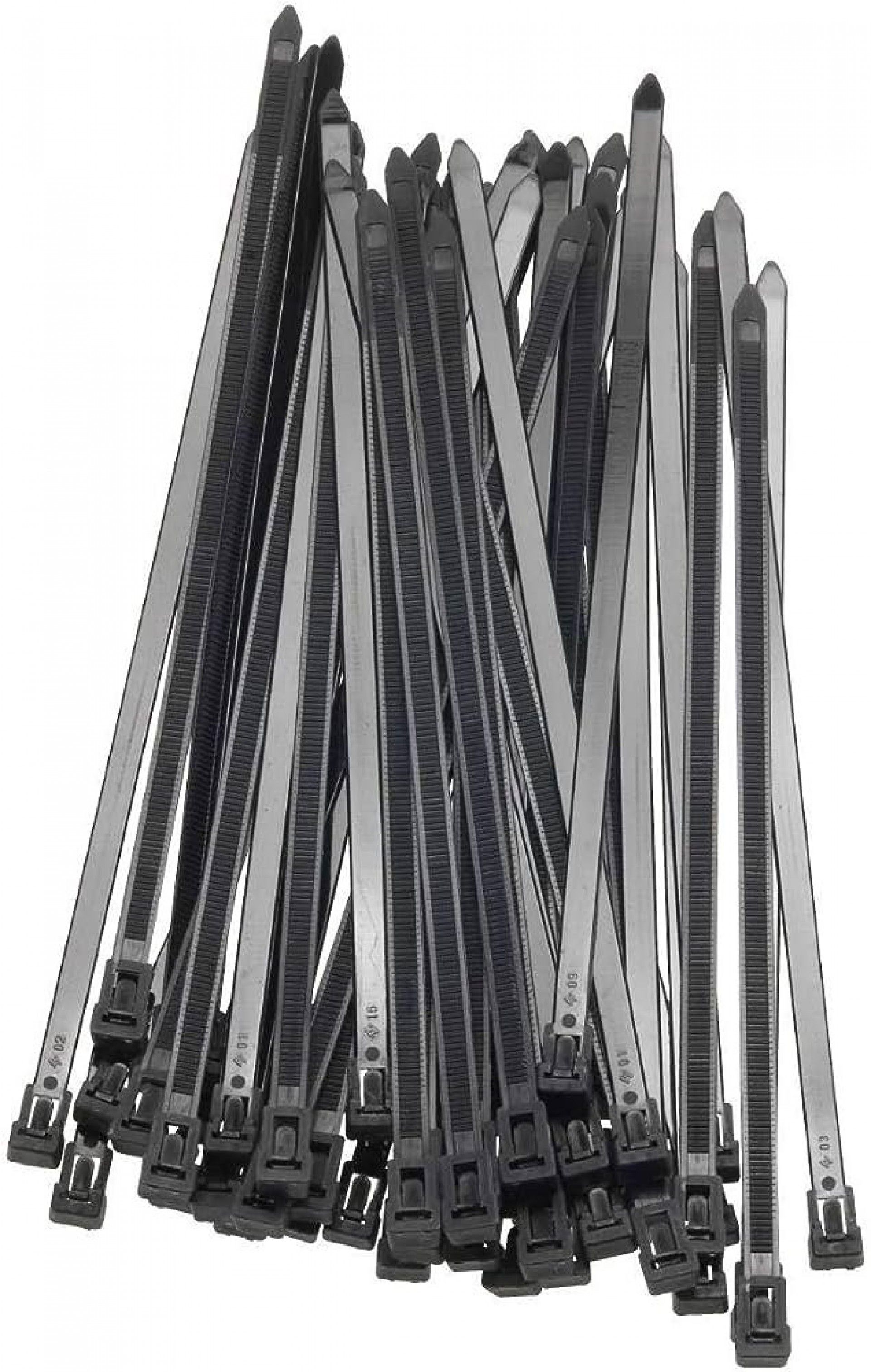 Abraç. serr. nylon 7.5x540mm preta Elematic