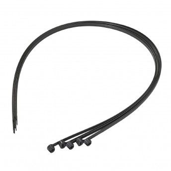 Abra. serr. nylon 7.5x750mm 100p preta  Elematic