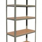 Estante Metal, 5 Prateleiras de MDF refª 28884 MADER Estante Metal, 5 Prateleiras de MDF refª 28884 MADER