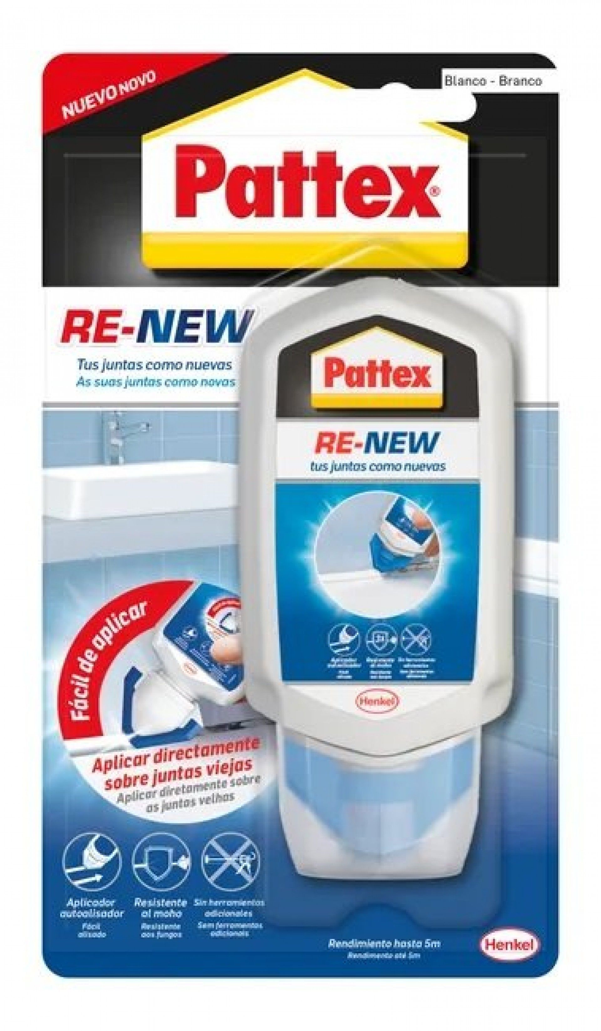 Renovador de juntas Re-New 80ml branco refª 2760635 PATEX