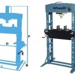 PRENSA 30T HIDRO-PNEUMATICA PPSP30 REF 260102 POWERED