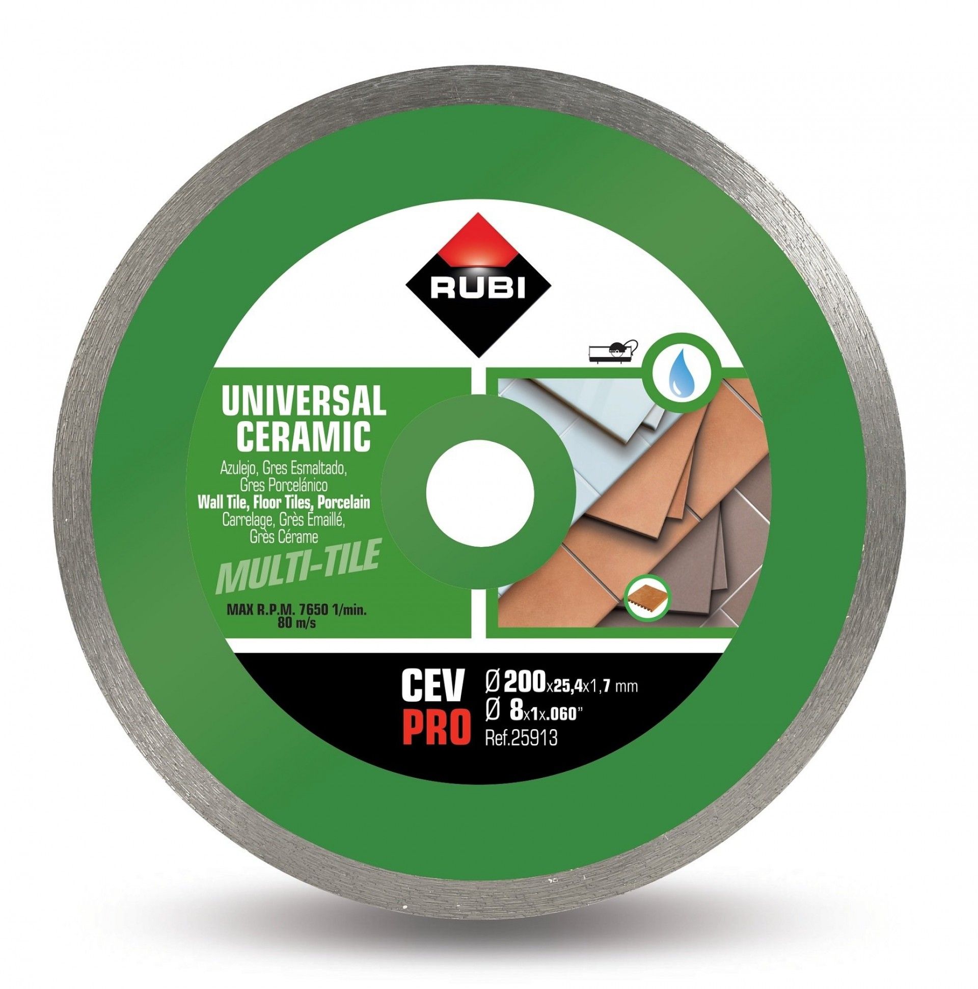 Disco CEV Pro 200mm refª 25913 Rubi