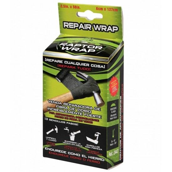 Fita reparadora fibra de vidro  127x6cm ref 2447 Raptor Wrap
