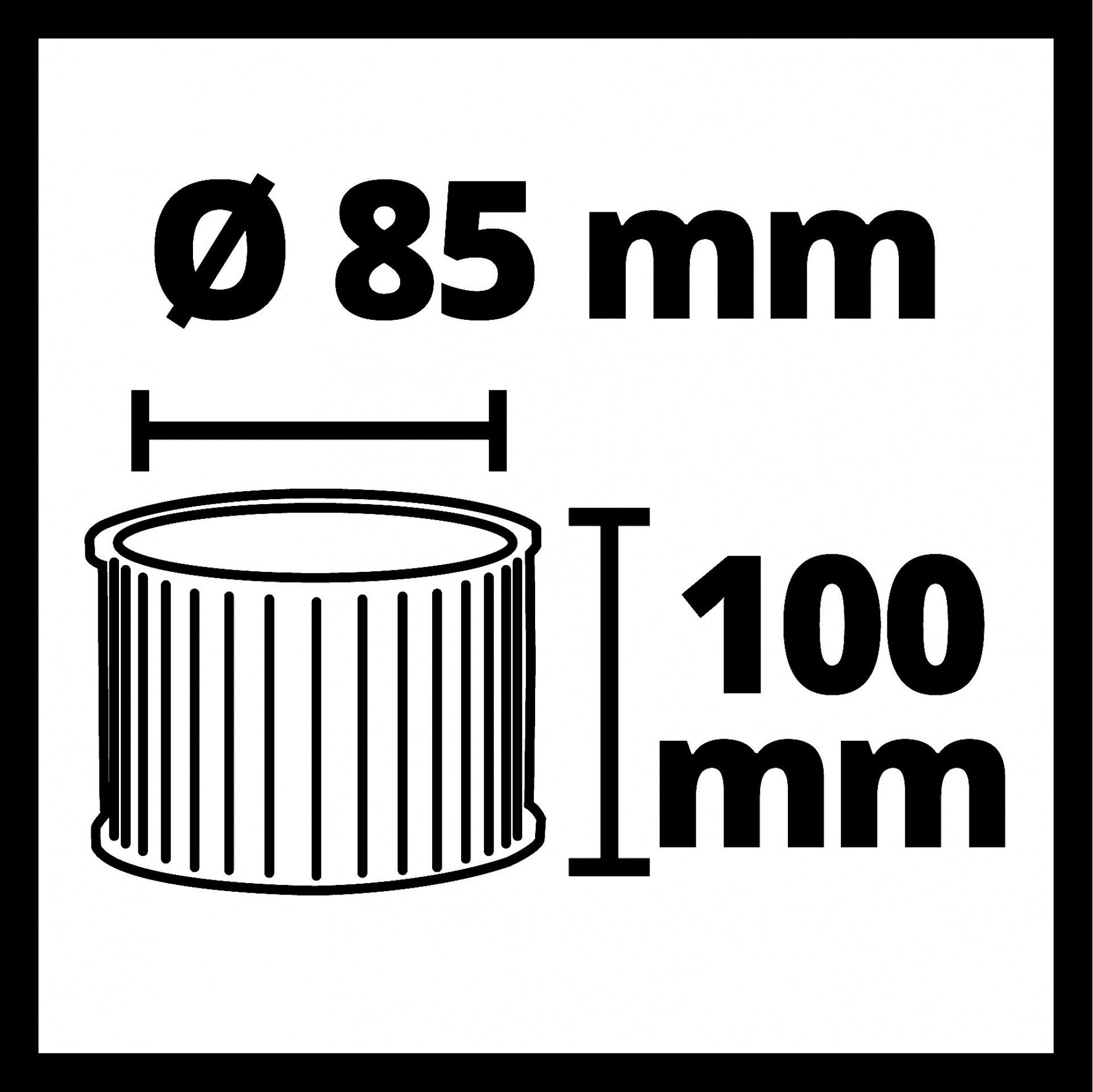 Filtro plissado AV, Ash Vac Accessory refª 2351310 EINHELL