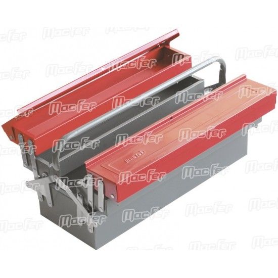 Caixa p/ ferramentas metálica MacFer CFM-5 530mm 5 div. refª 225.0017 MACFER Caixa p/ ferramentas metálica MacFer CFM-5 530mm 5 div. refª 225.0017 MACFER