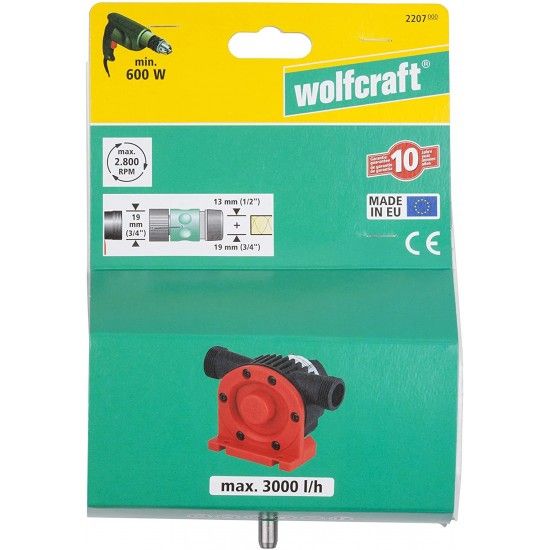 ACOPLAMENTO BOMBA 3000 L/H REF 2207000 WOLFCRAFT