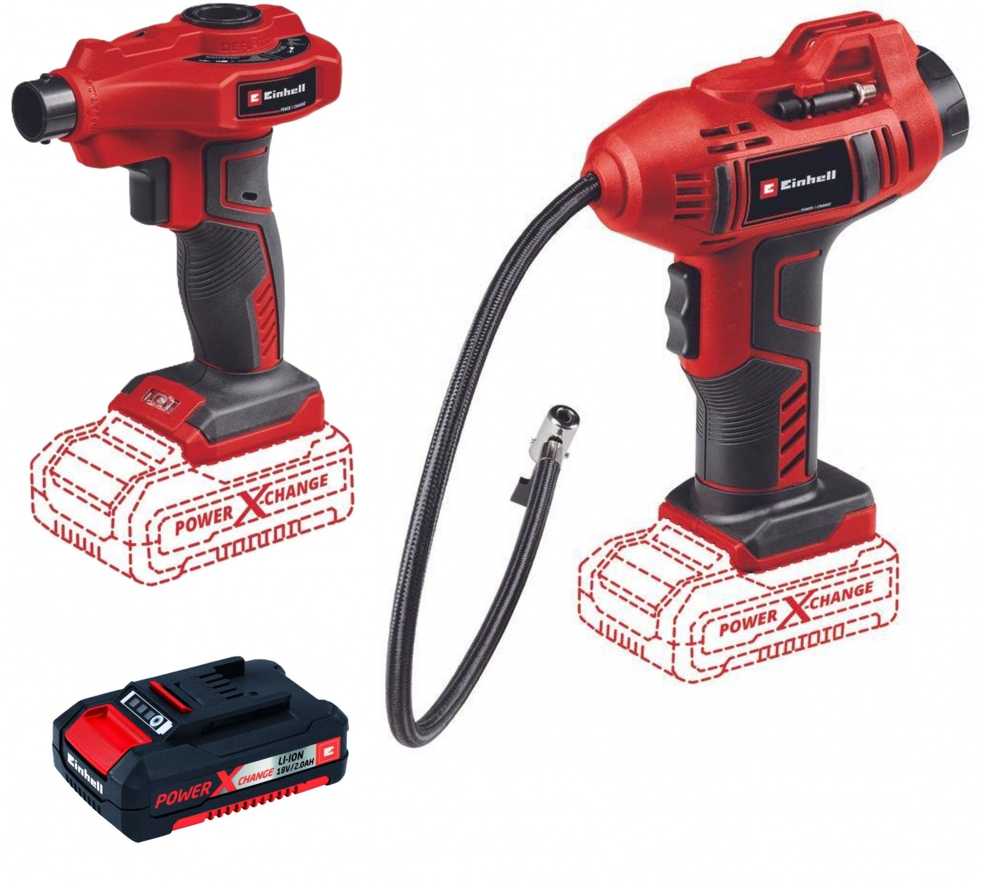 Bomba CE-AP 18 + Bomba CE-CC 18 + Bateria 2.0Ah refª 2070111 EINHELL