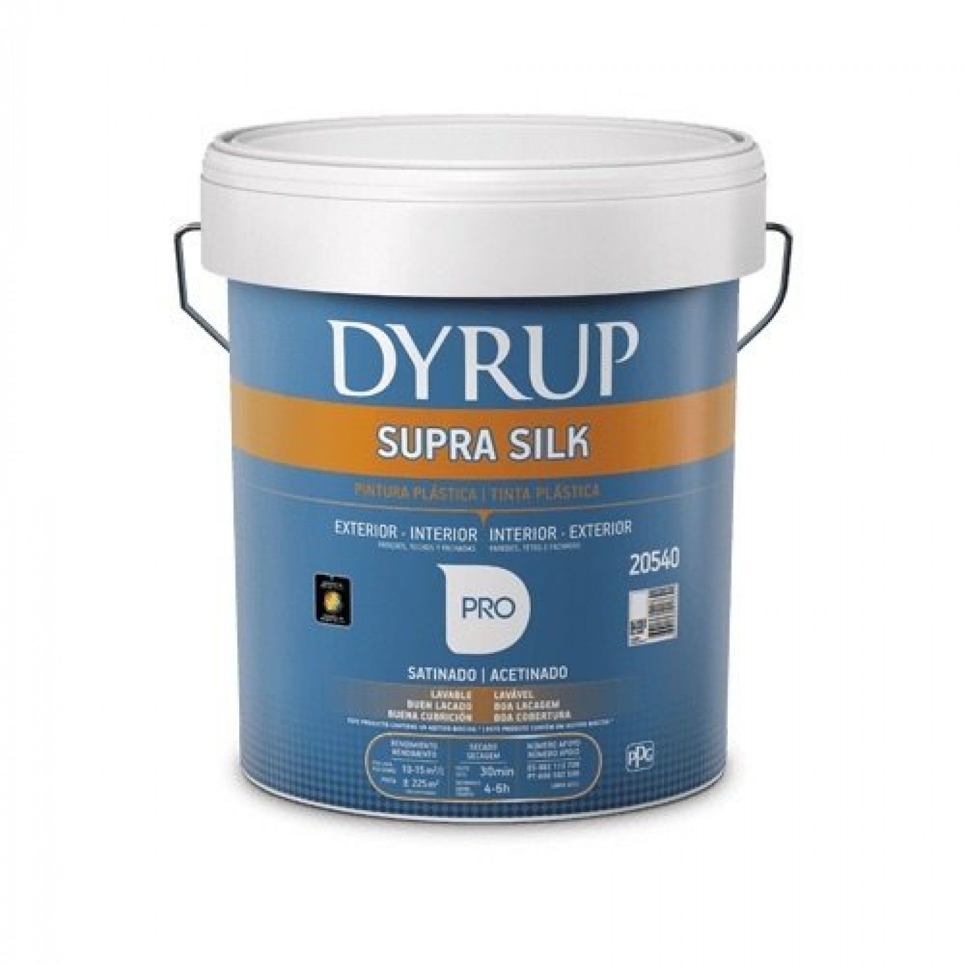 TINTA SUPRA SILK ACETINADO BRANCO 15L REF 20540 DYRUP