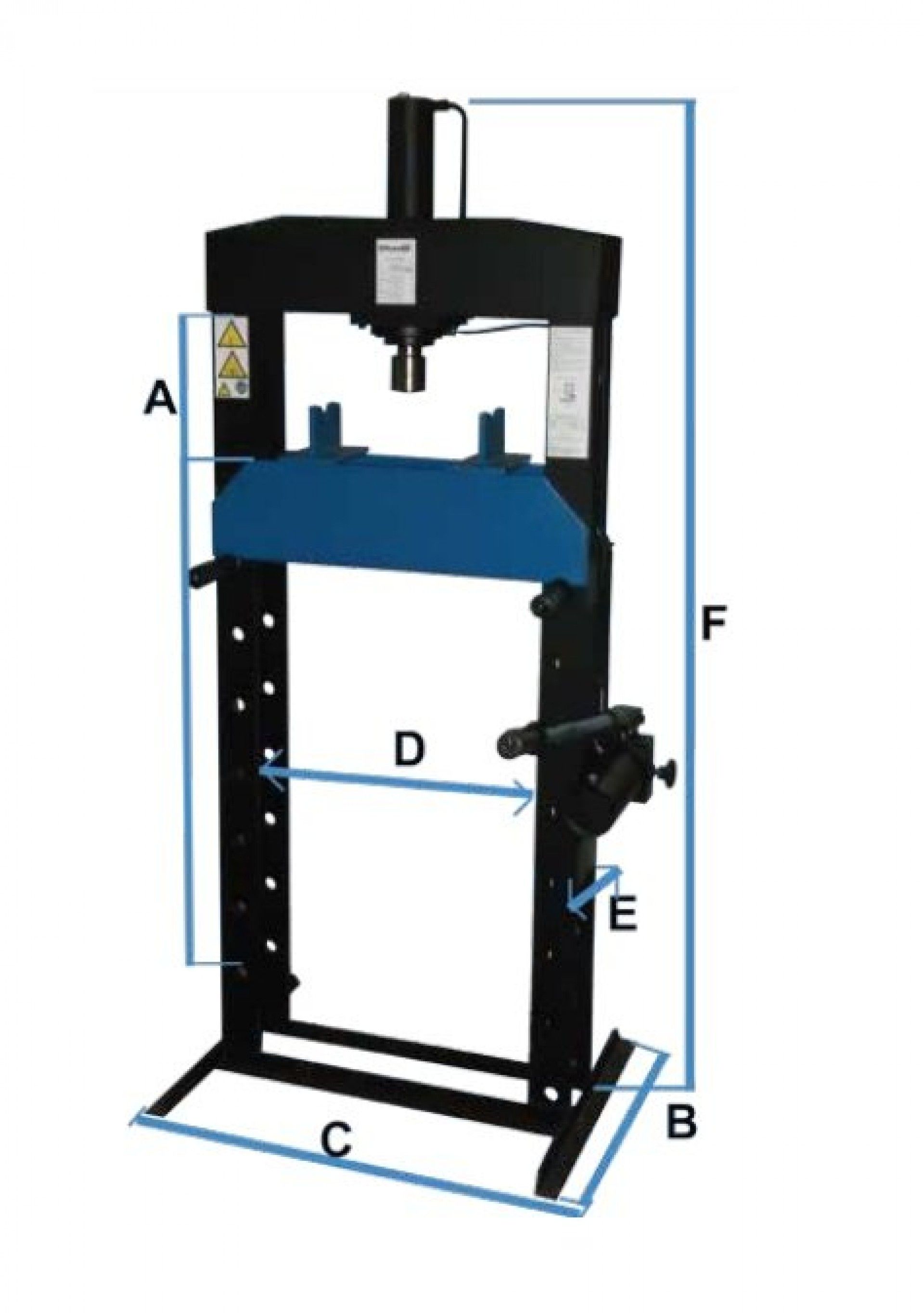 PRENSA COLUNA 60 TON BOMBA 2 VEL PD35 REF 202034 POWERED