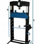 PRENSA COLUNA 60 TON BOMBA 2 VEL PD35 REF 202034 POWERED