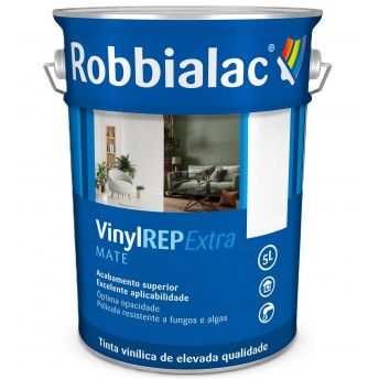 VinylREP Extra Mate Branco 5L ref 200-0001 Robbialac