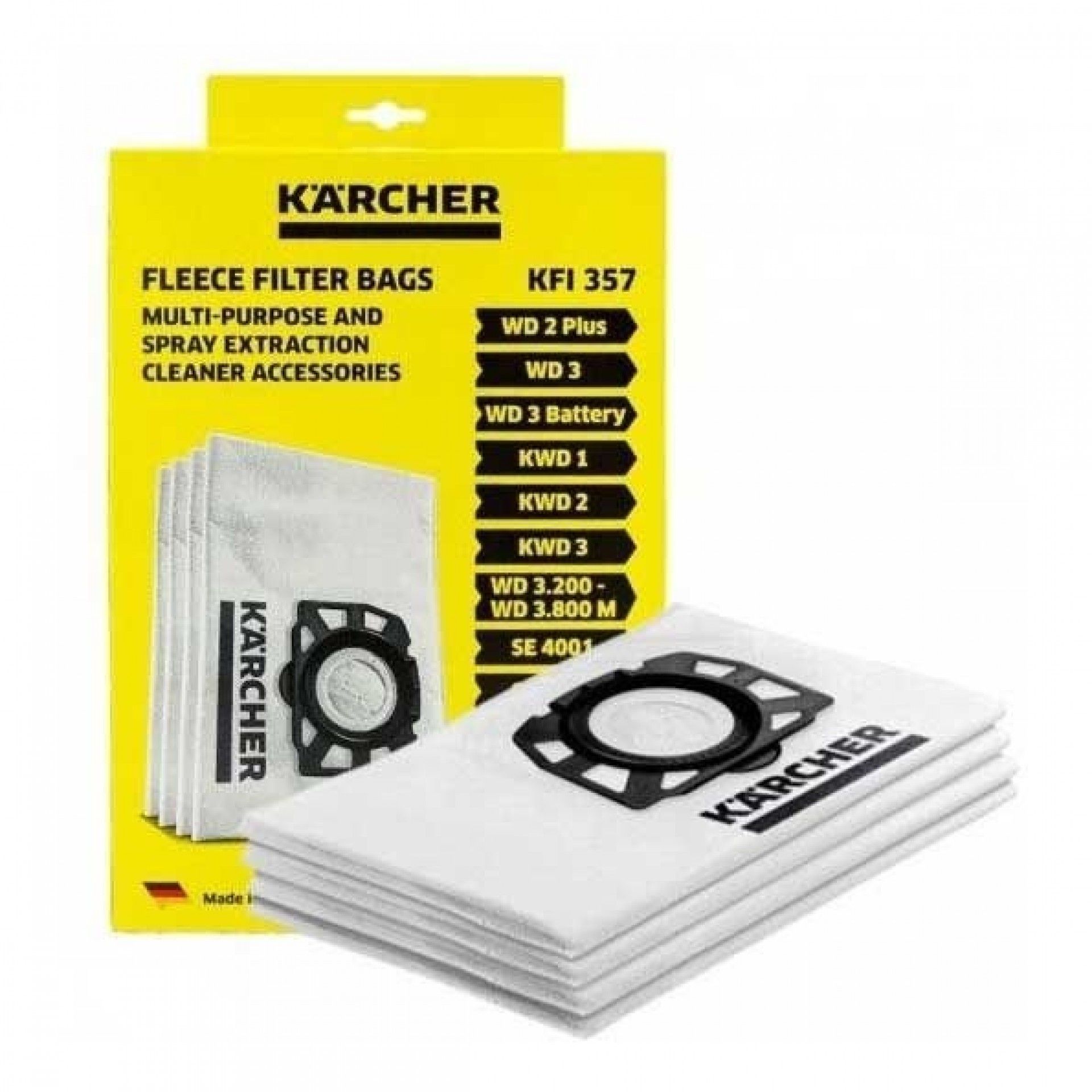 Sacos filtro KFI357 4Pç Ref 2.863-314.0 KARCHER