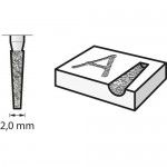 DREMEL Ponta de diamante de 2,0 mm ref 26157134JA
