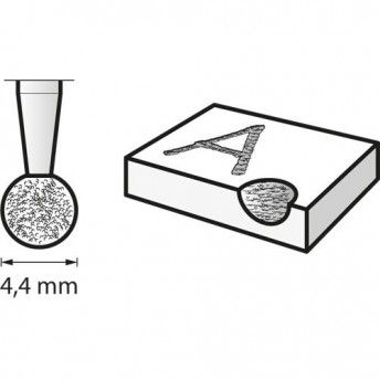 DREMEL Ponta de diamante de 4,4 mm ref 26157105JA