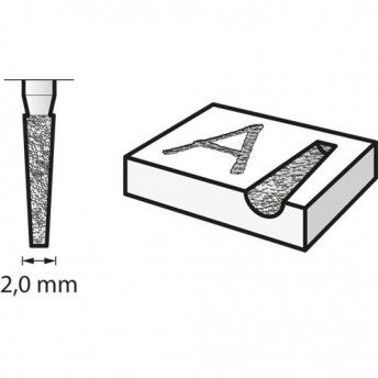 DREMEL Ponta de diamante de 2,0 mm ref 26157134JA