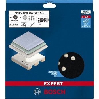 Kit base protectora + 6 lixas rede ref 2.608.901.667 BOSCH