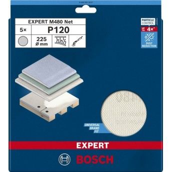 Lixas de rede Expert 225mm Gr120 5p ref 2.608.901.637 BOSCH