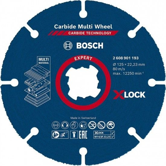 DISCO EXPERT Carbide Multi Wheel X-LOCK, 125 mm REF 2.608.901.193 BOSCH