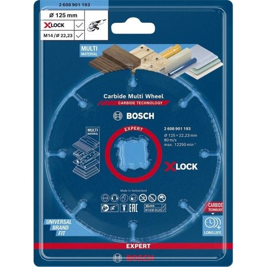 DISCO EXPERT Carbide Multi Wheel X-LOCK, 125 mm REF 2.608.901.193 BOSCH