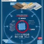 Disco Carbide Multi Wheel X-LOCK, 115 mm REF 2.608.901.192 BOSCH
