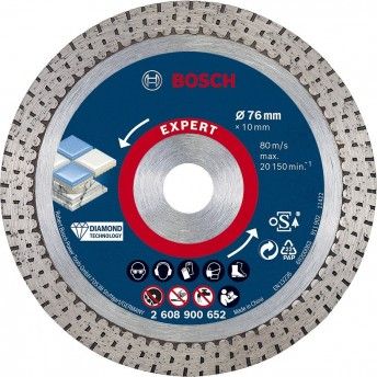 DISCO DIAMANTADO 76mm  EXPERT HARDCERAMIC REF 2.608.900.652 BOSCH