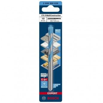 Broca EXPERT CYL-9 MultiConstruction 10x80x120mm REF 2.608.900.626 BOSCH