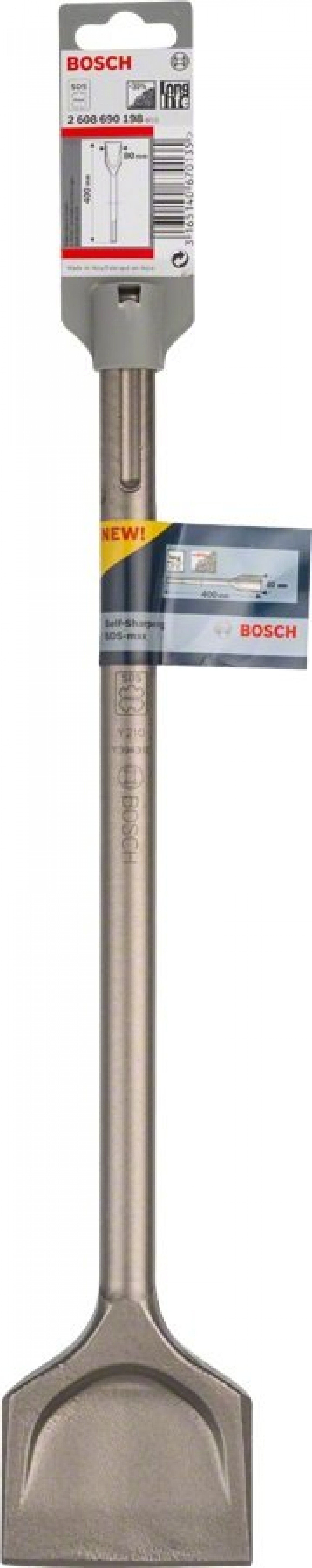 Cinzel pá 400x80mm Sds-Max refª 2608690198 BOSCH