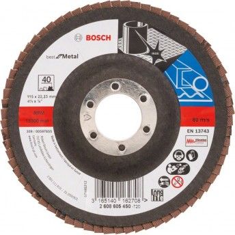 DISCO LAMELAS 115MM G40 REF 2.608.605.450 BOSCH